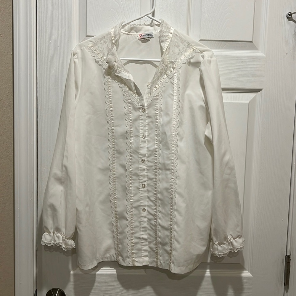 Vintage sweetheart sportswear Victorian blouse